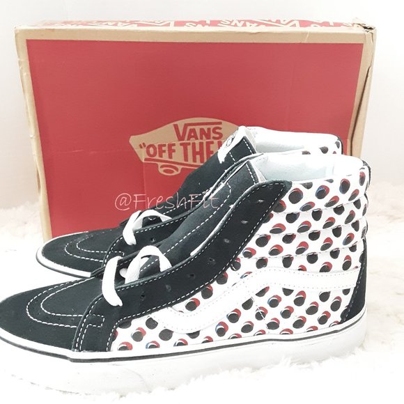 🆕Vans Sk8-Hi Reissue Americana Spotted Dots Skate Shoes 6.5 M | 8.0 W High Tops - Picture 1 of 8